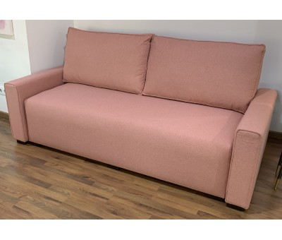 Conjunto de 2 sillones y un sofá cama con patas de madera y arcón – Monaco