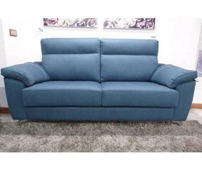 Sofá 3 plazas azul